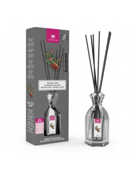 Shop Online Reed Diffuser 90ml Sandalwood and Cedar - Cristalinas